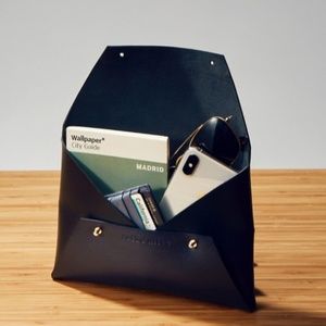 Tribe Alive Black Leather Clutch